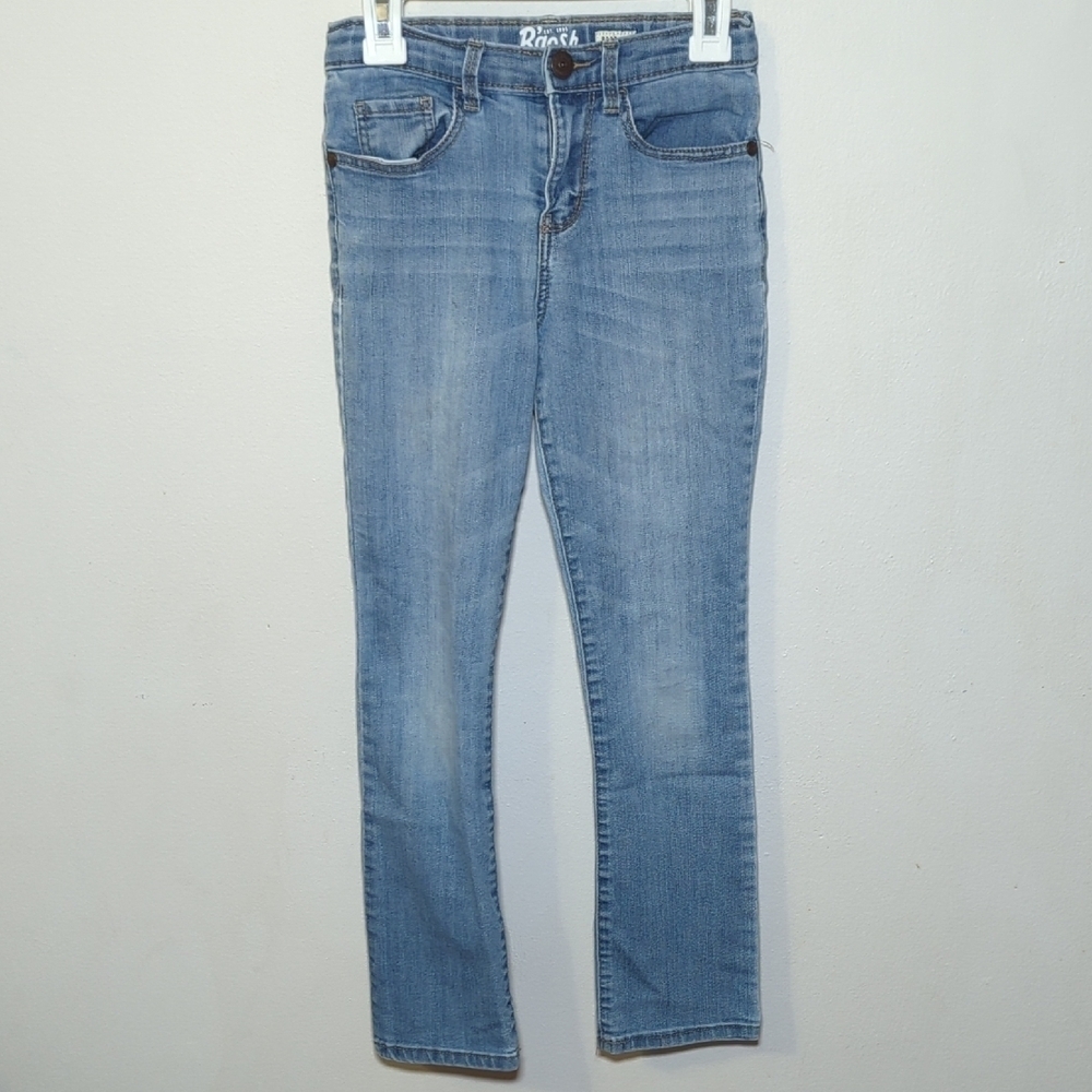 Oshkosh B'Gosh Bootcut Jeans Light Wash Adjustable Waist Girls Size 8 Slim